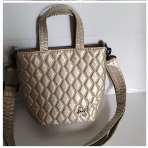 🥂NWT Lug Tip Toe Crossbody Bag in Metallic Champagne